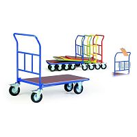 Transport cart R 300 seriesplatformwith swivel casterssolid deck