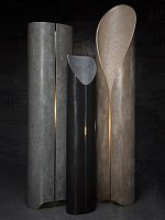 Contemporary light column MARTAconcretefluorescentindoor