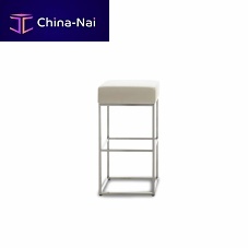 Contemporary bar stool DS-218/55leatherfabricmetal base