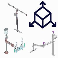 Telescopic reaction arm torquelinearergonomic