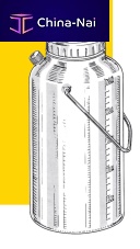 24-hour urine sample container 90483polyethylenewith screw cap