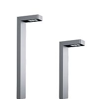 Public space bollard light LANDERcontemporaryglassstainless steel