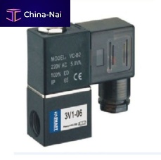 Solenoid-operated pneumatic directional control valve