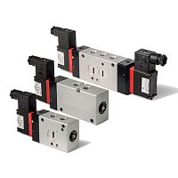 Spool pneumatic directional control valve S seriessolenoid-operated3/2-way5/2-way