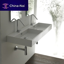 Wall-mounted washbasin UNLIMITED 120ceramicdoublerectangular