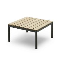 Contemporary coffee table TRADITIONteakaluminumsquare