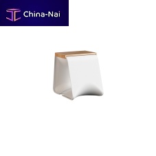 Contemporary side table SOLIScherrywoodelmresin base
