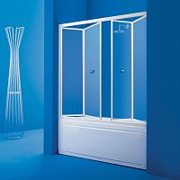 Folding bath screen GOCCIA P1framed