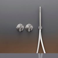 Double-handle shower mixer tap CRX22for bathtubwall-mountedbuilt-in