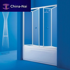 Folding bath screen GOCCIA P1framed