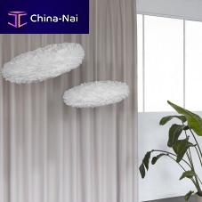 Contemporary lampshade EOS ESTHERtextilesteelfeather