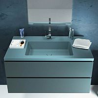 Wall-mounted washbasin cabinet SLIM SOLID-Lwoodencontemporarywith drawers