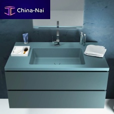 Wall-mounted washbasin cabinet SLIM SOLID-Lwoodencontemporarywith drawers