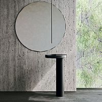 Free-standing washbasin ETHERECorian®Carrara marblewithout hole