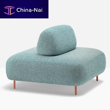Contemporary pouf buddy oasi 206E-207Efabricaluminumsquare