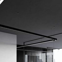 Surface mounted lighting profile TWOSintegratedhangingLED