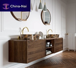Double washbasin cabinet MILAN 2019wall-hungwoodenmarble