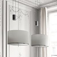 Pendant lamp Leukonmetalglassfabric