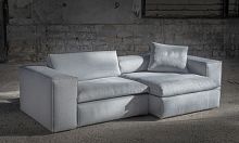 Convertible sofa CUNEOcontemporaryfabricleather