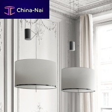 Pendant lamp Leukonmetalglassfabric