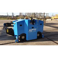 Battery-powered self-propelled trailer Boggy Shunter 12-axlefor heavy loadsrail-mounted