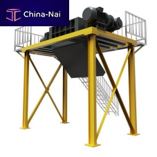 Primary waste crusher-shredder rugged