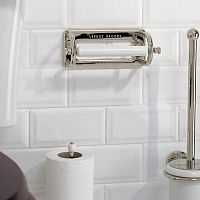Wall-mounted toilet roll holder LB 4500chromed metalceramiccommercial