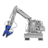 Hydraulic demolition shears CONDORfor excavatorsfor scrap metal