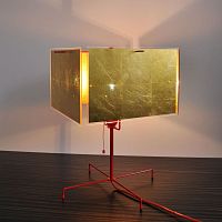 Table lamp 24 KARAT BLAU Tmetalacrylic glassgold