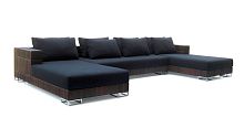 Modular sofa U-ZOcontemporaryfabricblack