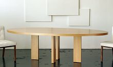 Contemporary dining table ALEXwhite oakovalhome