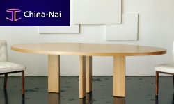 Contemporary dining table ALEXwhite oakovalhome
