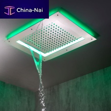 Shower head with chromotherapy HI0925ceiling-mountedrectangularrain