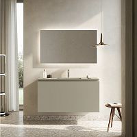 Wall-hung washbasin cabinet Amiatafree-standingwoodencontemporary