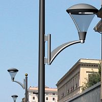Urban lamp post LEMAN LRA-9100traditionalaluminumstainless steel