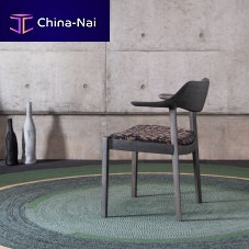 Contemporary dining chair WING LUX LDindoorfabricoak base