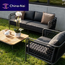 Contemporary sofa CORTINATextilene®ropegray