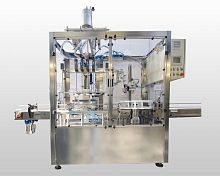 Linear filler and capper for liquidsautomatic