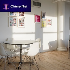 Contemporary table USM Kitoslacquered MDFlaminatesteel base