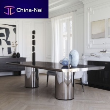 Contemporary dining table CRONO woodenceramicmarble