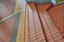 Double-slope drainage channel KEpavedterracottafor public spaces