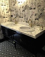 Double vanity top marblecustom