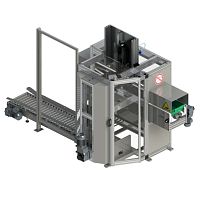 Linear tray sealer robotic