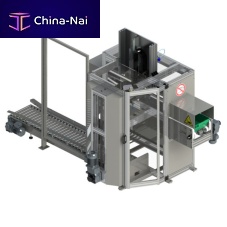 Linear tray sealer robotic