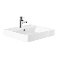 Wall-mounted washbasin NOVELDA PLUS : 1181 seriesceramic1-holewith overflow