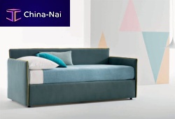 Sofa bed POLARIScontemporaryfabricblue