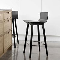 Contemporary bar chair #808indooroakwalnut