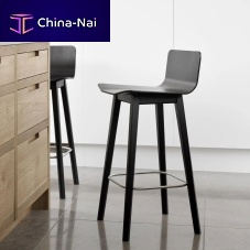 Contemporary bar chair #808indooroakwalnut