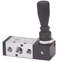 Lever-operated pneumatic directional control valve Lever Valves - MMV-Lspool3/2-way4-way
