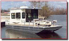 Inboard houseboat 26 Cabin Bargealuminum